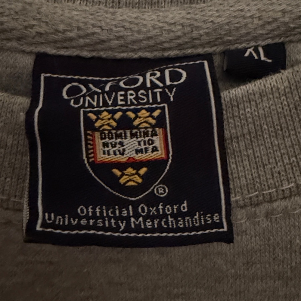 XL Grey Oxford University Sweatshirt - Picture 3 of 6